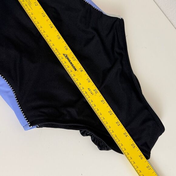 Miraclesuit Navy Lavender One Piece 10 - Picture 7 of 9